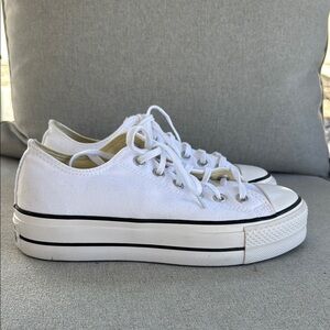 Women's converse platform, white sneaker